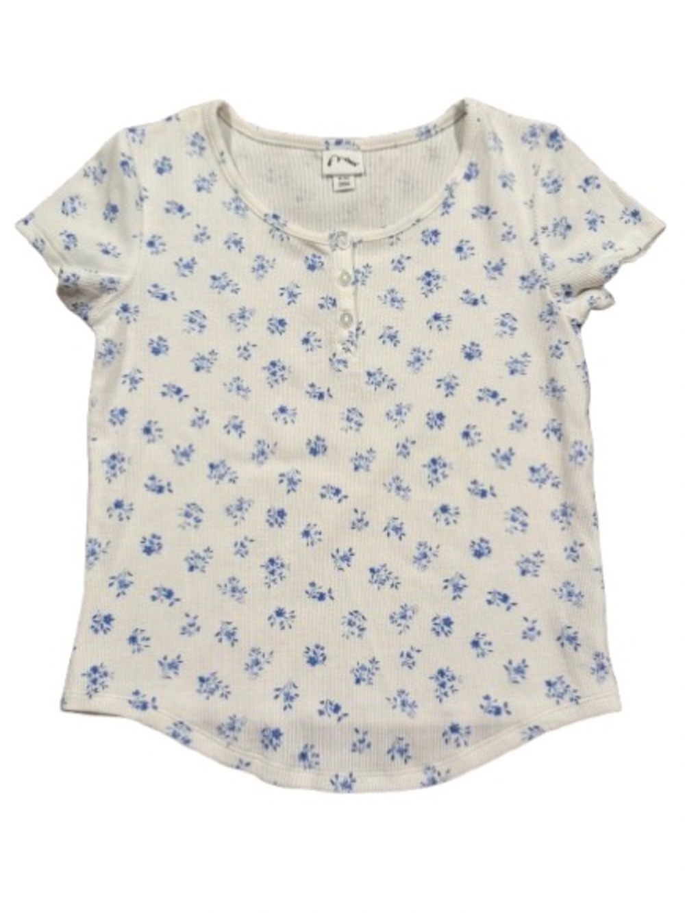 Art & Class Girls White with Blue Floral Print Size Extra Large
